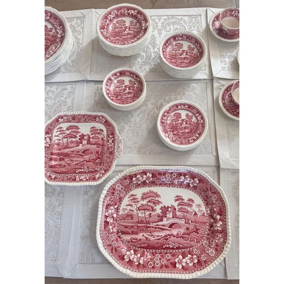 1920s Antique 85 Piece Copeland Spode's Tower China Service for 8 with Extras - Picture 3 of 10